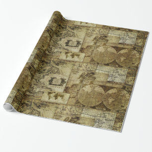 Papier Cadeau Cartes anciennes du monde Cartes antiques