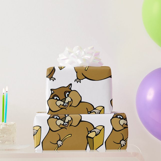 Papier Cadeau Cartoon Hamster (Créateur téléchargé)