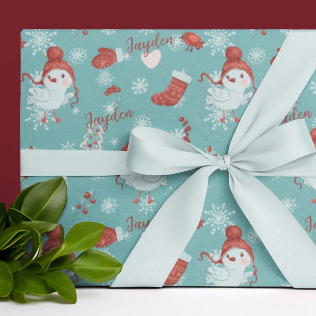 Papier Cadeau Cartoon mignonne Animaux Papier à enveloppement pe (Cute Cartoon Animals Personalized Wrapping Paper
)