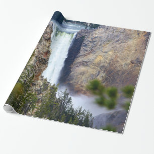 PAPIER CADEAU CASCADE DE YELLOWSTONE