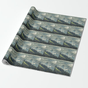 Papier Cadeau Cascade nord : Majestic Mountain Peak.