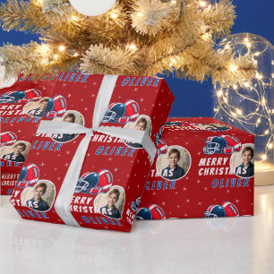 Papier Cadeau Casque de ballon de football Photo de dessin animé