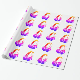 Papier Cadeau Casque Pop Art