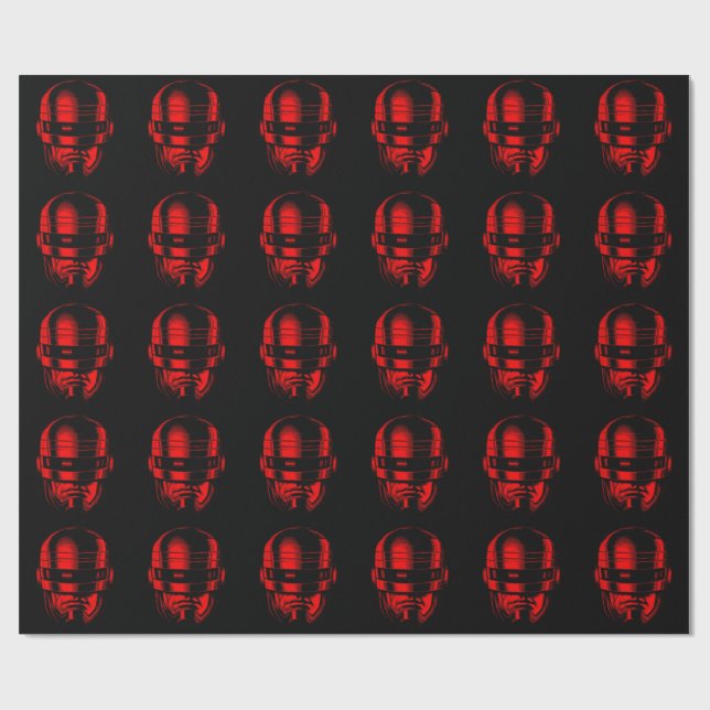 Papier Cadeau Casque Robot Cop (Plat)