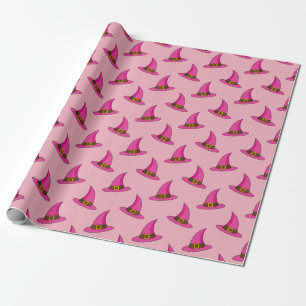 Papier Cadeau Casquette de sorcière rose