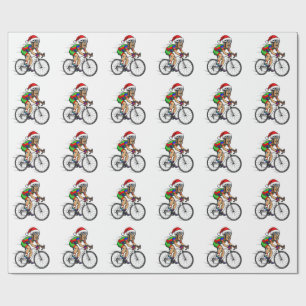 Papier Cadeau Casse-Noisette Cycliste Noël Bicyclette Noël Sport