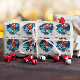 Papier Cadeau Casse-noisette de Noël vintage