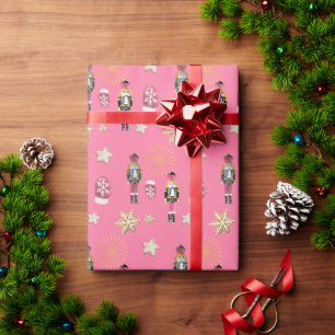 Papier Cadeau Casse-noisette Rose Mignon Sugar Land Aquarelle