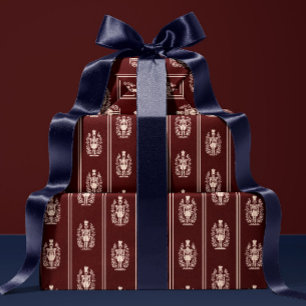 Papier Cadeau Casse-noisette rouge élégant 