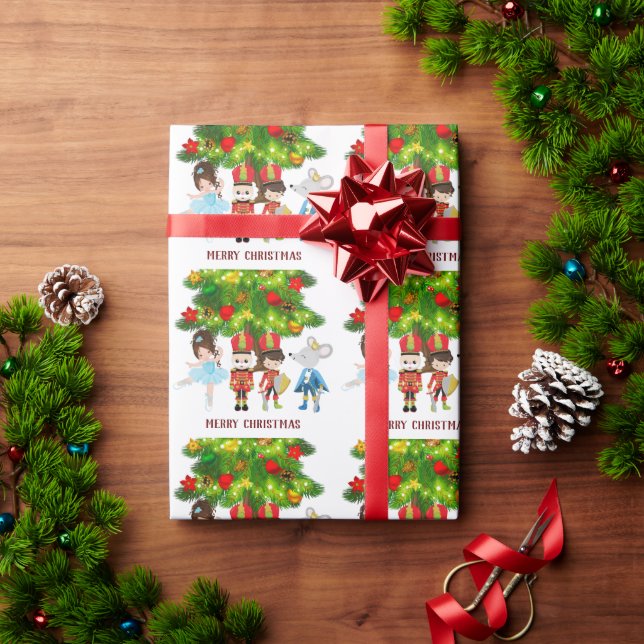 Papier Cadeau Casse-Noix, Clara, Souris King Ballet Noël (Cadeau de vacances)