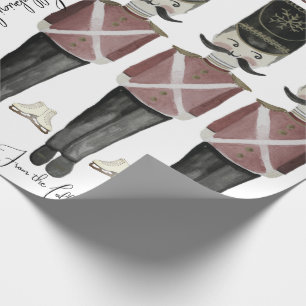 Papier Cadeau Casse-noix Soldats et papier d'enveloppement de pa