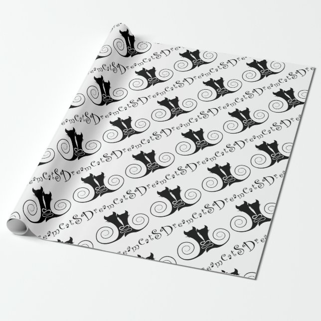 Papier Cadeau Casseminia - dreamcats avec le texte (Déroulé)