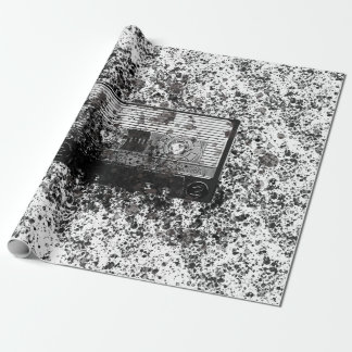 Papier Cadeau Cassette audio rétro