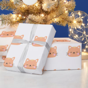 Papier Cadeau Cat Anniversaire Art pour enfants