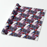Papier Cadeau Cat bleu britannique<br><div class="desc">kitty kitty christmas,  animals party ,  pretty xmas cold animal,  furry giebred looking,  happy gray fluffy for ,  small shorthair eyes funny ,  young winter feline breed,  beautiful holiday white,  domestic cute,  christmas kitty</div>