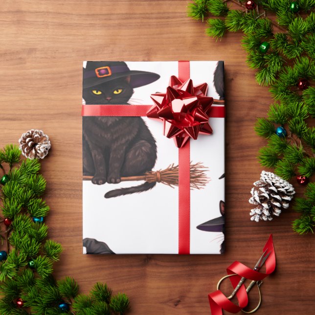 Papier Cadeau Cat Halloween (Cadeau de vacances)