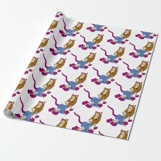 Papier Cadeau catgirl (Déroulé)