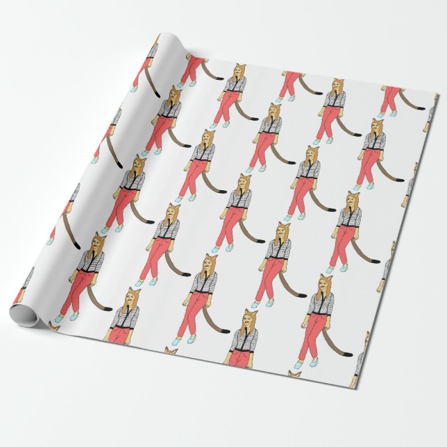 Papier Cadeau catgirl (Déroulé)