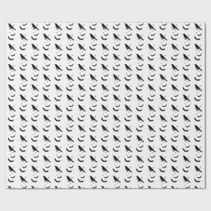 Papier cadeau cauldron noir et corbeau