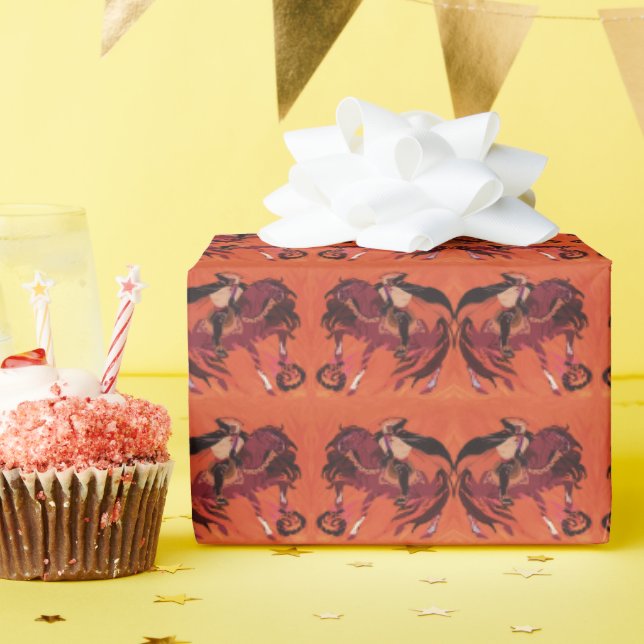 Papier Cadeau Cavalier sans tête (Fête d'anniversaire)