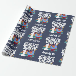 Papier Cadeau Ce garçon est maintenant Double chiffres Funny 10