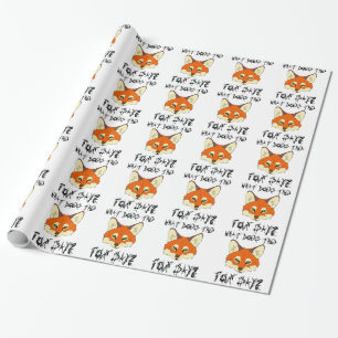 Papier Cadeau ce qui fait le renard dites