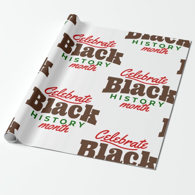 Papier Cadeau celebrate black history month (Déroulé)