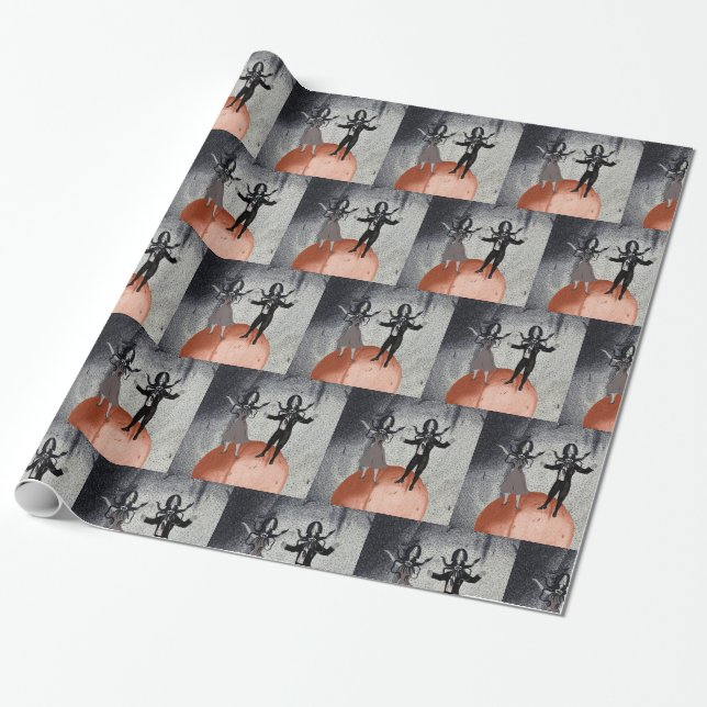 Papier Cadeau Célébration de danse des aliens (Déroulé)