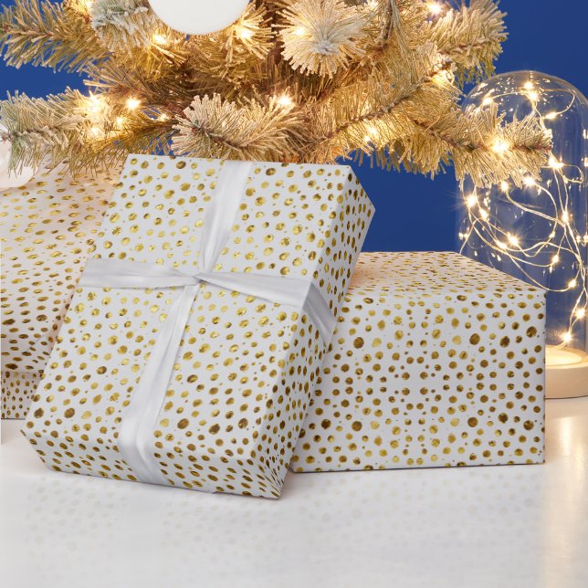 Papier Cadeau Célébration | Golden Drops (Vacances)