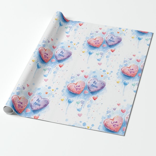 Papier Cadeau Célébrations de Sweetheart (Déroulé)