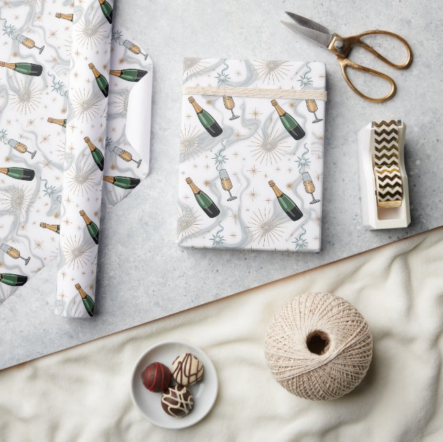Papier Cadeau Célébrons la nouvelle année  (Artisanat)