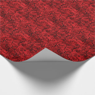 Papier Cadeau Centaines de beaux roses rouges
