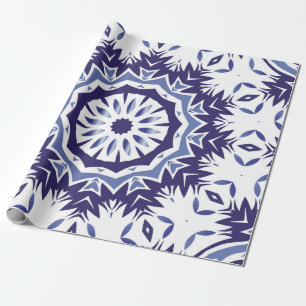 Papier Cadeau Céramique d'azulejo d'ornement portugaise. Des min