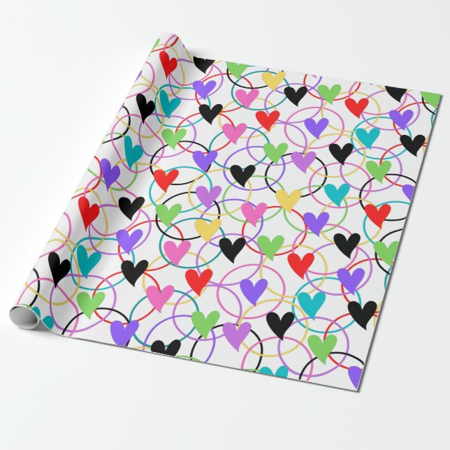 Papier Cadeau Cercle d'amour (Déroulé)