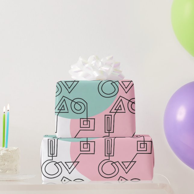 Papier Cadeau Cercle des formes (Cadeaux de fête)