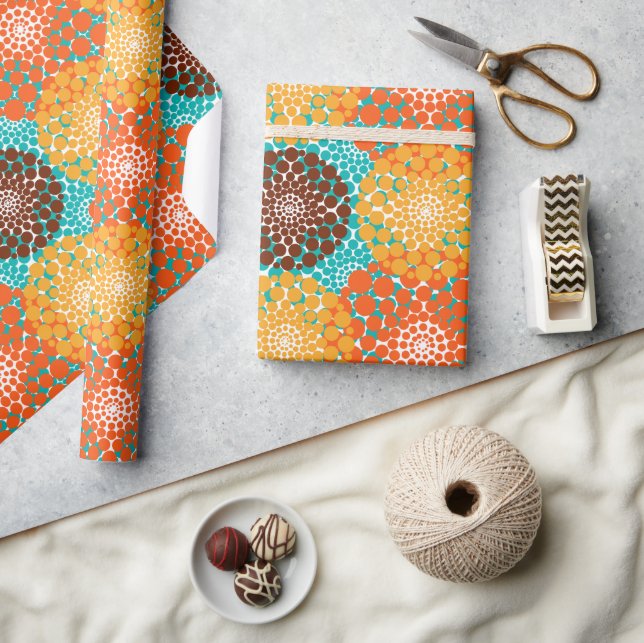 Papier Cadeau Cercles ponctués  (Artisanat)