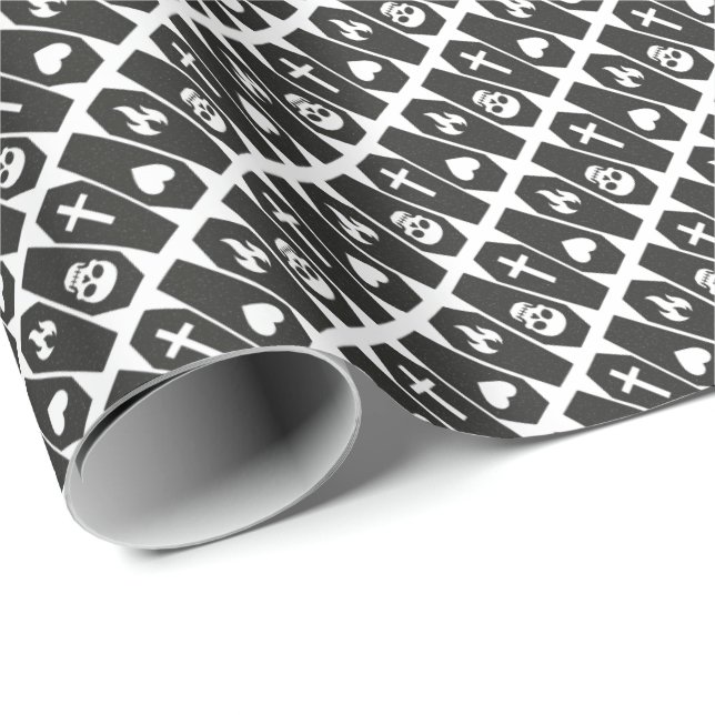 Papier Cadeau Cercueils  (Coin rond)