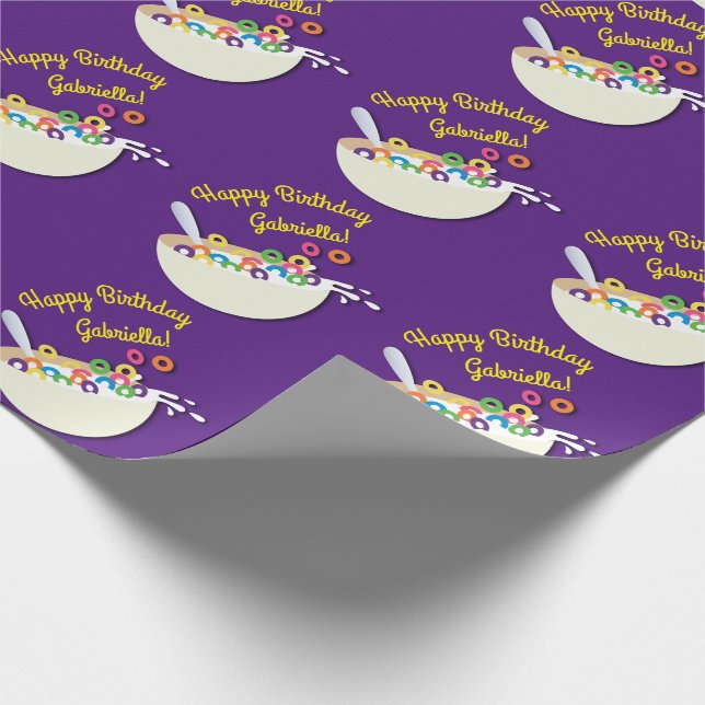 Papier Cadeau Cereal Bowl Enfants Slepover Anniversaire fête mig (Coin)