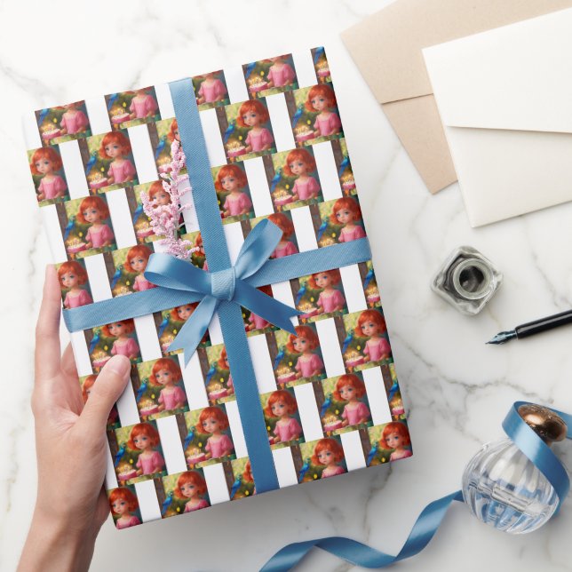 Papier Cadeau cérémonie d'anniversaire de princesse (Cadeaux)