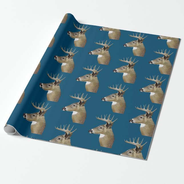 Papier Cadeau Cerf (Déroulé)