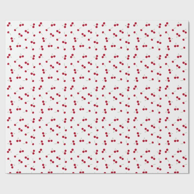 Papier Cadeau  Cerise Cerises (Plat)