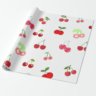 Papier Cadeau Cerise Conception Du Papier D'Enveloppement