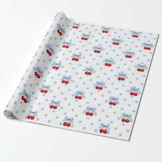 Papier Cadeau Cerise sur le dessus