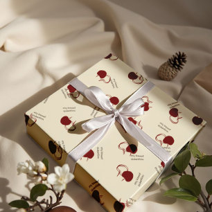 Papier Cadeau Cerises de Bourgogne & Écriture Douce – Saint-Vale