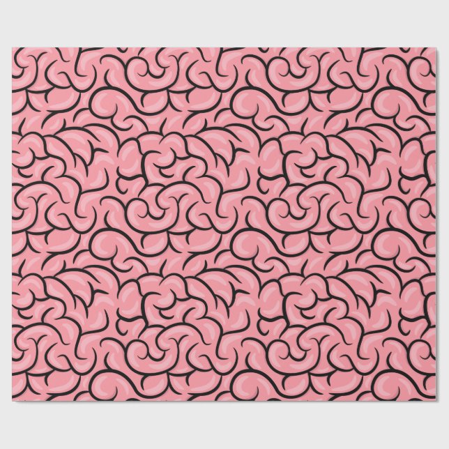 Papier Cadeau Cerveau Simple (Plat)