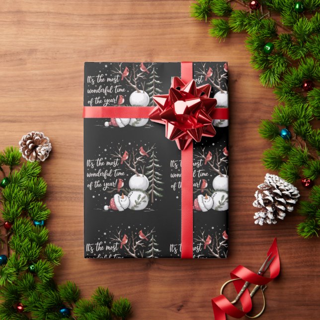 Papier Cadeau C'est la période la plus merveilleuse de l'année B (Cadeau de vacances)