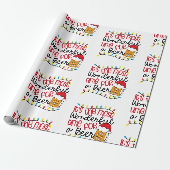 Papier Cadeau C'est le moment le plus merveilleux pour une bière (Déroulé)