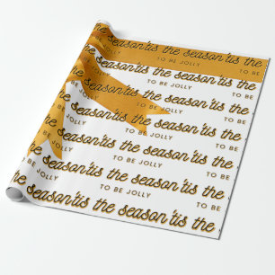 Papier Cadeau C'Est Le Papier D'Enveloppement Or De La Saison