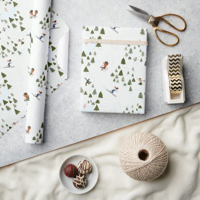 Papier Cadeau C'est l'heure de la neige ! (Artisanat)