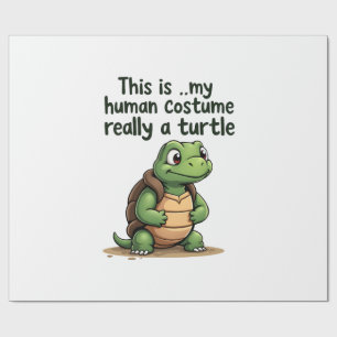 Papier Cadeau C'est Mon Costume D'humain Je Suis Réellement Un T